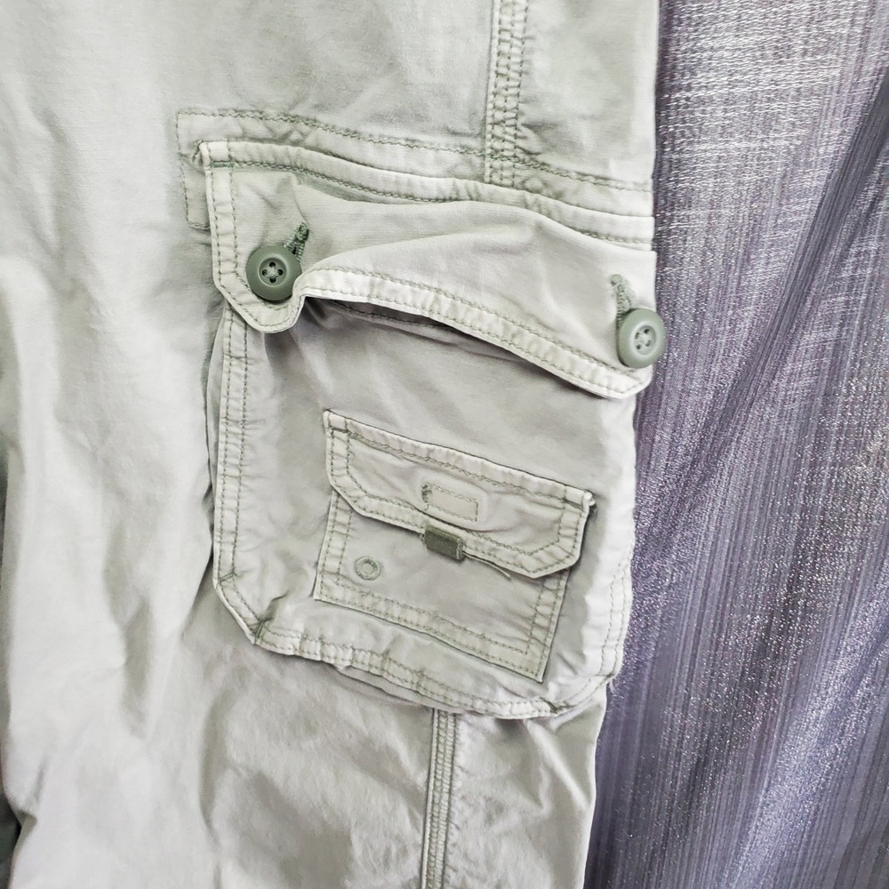 American Eagle Outfitters Cargo Pants Sage Green Utility 6 y2k streetwear indie - Picture 3 of 13